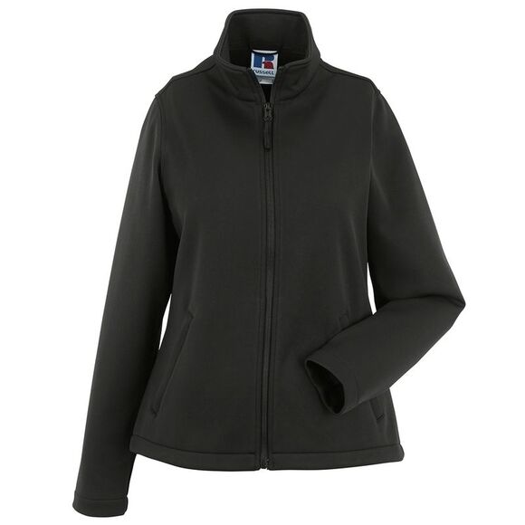 Russell Womens/Ladies Casual Work Winter Smart Softshell Zip up Jacket/Coat / Bl